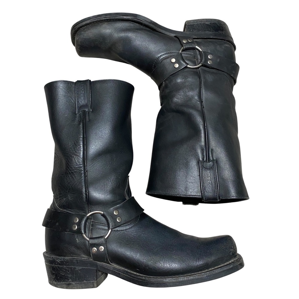 Vintage Chippewa Black Engineer Leather Boots